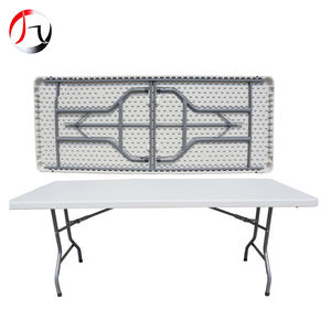 <span class=keywords><strong>Table</strong></span> à manger d'<span class=keywords><strong>extérieur</strong></span> rectangulaire pliante en HDPE de style moderne pour 8 personnes Meubles de banquet en plastique pour restaurant, parc et hôtel - Product Image 2