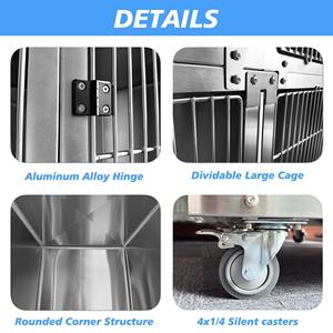 Pet malzemeleri köpek ürünleri veteriner ağır İşlevli Vet kedi Pet köpek kafesi kafesleri evler güçlü Metal kulübesi ve sandık - Product Image 2