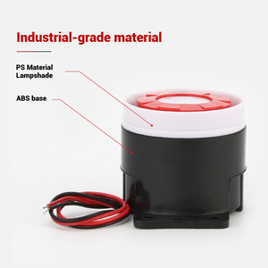 ขายดีกริ่ง120dB สัญญาณเตือนอิเล็กทรอนิกส์เสียงคู่และไฟสัญญาณเตือนกันน้ำกันขโมย - Product Image 5