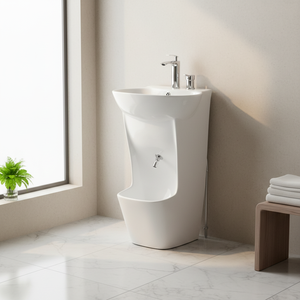 Lavabo in Ceramica Moderno a Prezzo all'Ingrosso, Facile da Pulire, Capacità 9L, Marca LAIXING, <span class=keywords><strong>Colonna</strong></span> Musulmana per Famiglie, Moschee, Hotel - Product Image 1