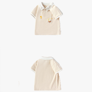 Camiseta de Manga Corta para Niños, Cuello Polo, Logotipo Personalizable, Camiseta de Verano Delgada, Camisa con Solapa para Niños, Nuevo Estilo - Product Image 2