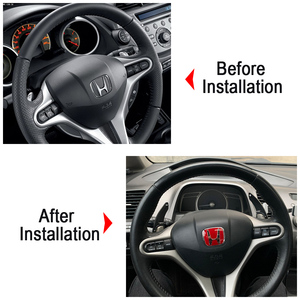 สติ๊กเกอร์ติดพวงมาลัยรถยนต์สำหรับ <span class=keywords><strong>Honda</strong></span> Jazz Civic City CR-<span class=keywords><strong>V</strong></span> HR-<span class=keywords><strong>V</strong></span> <span class=keywords><strong>WR</strong></span>-<span class=keywords><strong>V</strong></span> Vevel Insight Acura  แบบ DSG  พร้อมอุปกรณ์เสริม - Product Image 6