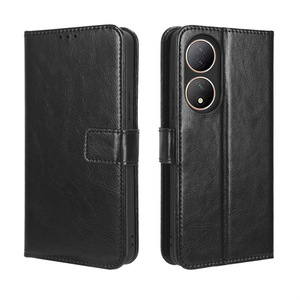 JMAX เคสหนัง PU แบบพับได้ลาย Crazy Horse เคสโทรศัพท์มือถือสำหรับ <span class=keywords><strong>VIVO</strong></span> Y 03 17 22 30 36 73 100 200 S I <span class=keywords><strong>5G</strong></span> 2021 2020 - Product Image 3