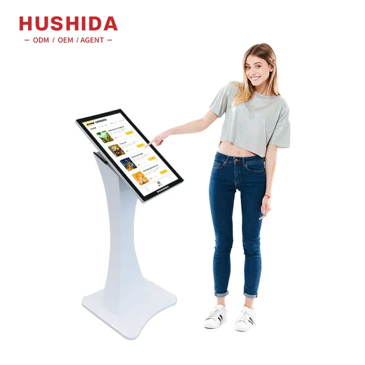 21,5-Zoll-Einkaufszentrum interaktives digitales Touch-Informationskiosk-LCD-Display für Werbung
