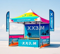 Tente étanche à la pluie imprimée sur mesure 10x10 auvent publicitaire extérieur intérieur pour événements Gazebo Pop-up expositions de salons professionnels