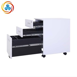 ตู้เก็บเอกสารเหล็กเคลื่อนที่แบบปรับได้ 3 ลิ้นชัก รุ่นใหม่ สำหรับจัดเก็บของในห้องนั่งเล่น - Product Image 3
