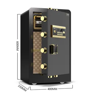 hot sale cheap price all steel modern fireproof smart alarm fingerprint lock secret safe cabinet