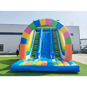 Château gonflable de <span class=keywords><strong>grande</strong></span> taille de haute qualité <span class=keywords><strong>avec</strong></span> toboggans aquatiques arc-en-ciel pour la location, <span class=keywords><strong>toboggan</strong></span> aquatique gonflable pour <span class=keywords><strong>piscine</strong></span> - Product Image 5
