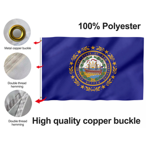 Tùy Chỉnh Chất Lượng Cao Mỹ Nhà Nước Cờ Tùy Chỉnh 3*5 Ft Trong Nhà Và Ngoài Trời Chung Trang Trí <span class=keywords><strong>New</strong></span> <span class=keywords><strong>Hampshire</strong></span> Cờ Ch Cờ - Product Image 3