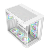 Boîtiers d'ordinateur de bureau ATX AntarcChill OEM ODM pour jeux, tours de PC avec panneau frontal en verre trempé
