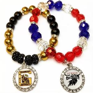 Bracelets perlés personnalisables pour sororités grecques et équipes universitaires <span class=keywords><strong>du</strong></span> <span class=keywords><strong>Sud</strong></span>, disponibles pour les universités HBCU noires - Product Image 5