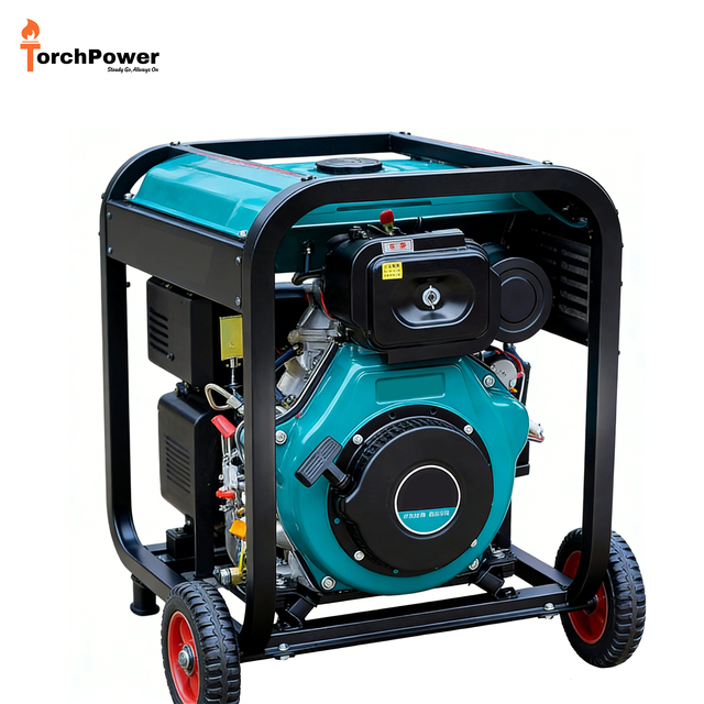 Home Use 10KVA 8KVA AC Single Phase Mobile Silent Diesel Generator Sets 220V 380V Mini Energy Inverter Diesel Generators