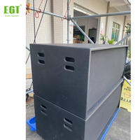 Caisson de basses passif double 18 pouces avec équipement audio de puissance 1200W 4ohms