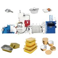 Machine de fabrication de barquettes et de conteneurs alimentaires en aluminium très populaire pour la vente à emporter