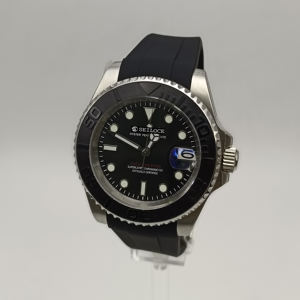 นาฬิกาข้อมือระบบอัตโนมัติสำหรับผู้ชาย ตัวเรือนสแตนเลส กระจกแซฟไฟร์ สายยาง พร้อมกลไก NH35 - Product Image 2