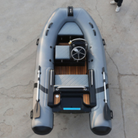 Bateau à rames de 3,6 m en FRP, bateau pneumatique rigide de pêche, RIB-360 de haute qualité, stable, 4 personnes