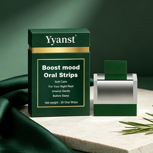 Tiras Orales OEM para Mejorar el Estado de Ánimo, Relajación Suave, Descanso Nocturno Tranquilo, Disolución Rápida, Suplemento Dietético para Dormir, 30 Unidades, Caja de Papel de Lujo - Product Image 4