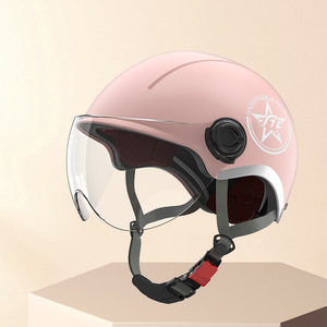 Casco da Ciclismo per Sport all'Aperto, Protezione Solare Estiva, per Tutte le Stagioni, Casco Semiaperto Unisex, Casco da Moto - Product Image 3