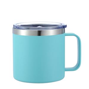 Vaso Térmico de Acero Inoxidable Clásico de 12oz, Aislado al Vacío, Portátil, con Tapa y Asa, para Oficina, Camping, Venta al Por Mayor de Fábrica - Product Image 3