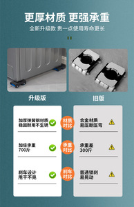 Furniture refrigerator washing machine high-capacity pulley for sliding movement base fixing frame support <b>bracket</b> - Product Image 3