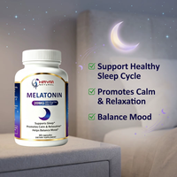 Capsules de mélatonine 20 mg de marque OEM, 60 capsules, compléments alimentaires pour le sommeil, compléments alimentaires