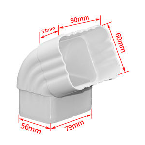 Coudes et raccords en <span class=keywords><strong>PVC</strong></span> pour caniveaux d'égout, 65 degrés, surface lisse, basse pression - Product Image 2