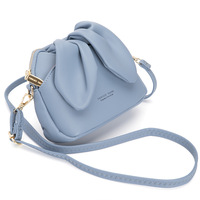 Sac seau bandoulière long et souple en PU avec oreilles de lapin, style vintage coréen, pour femme