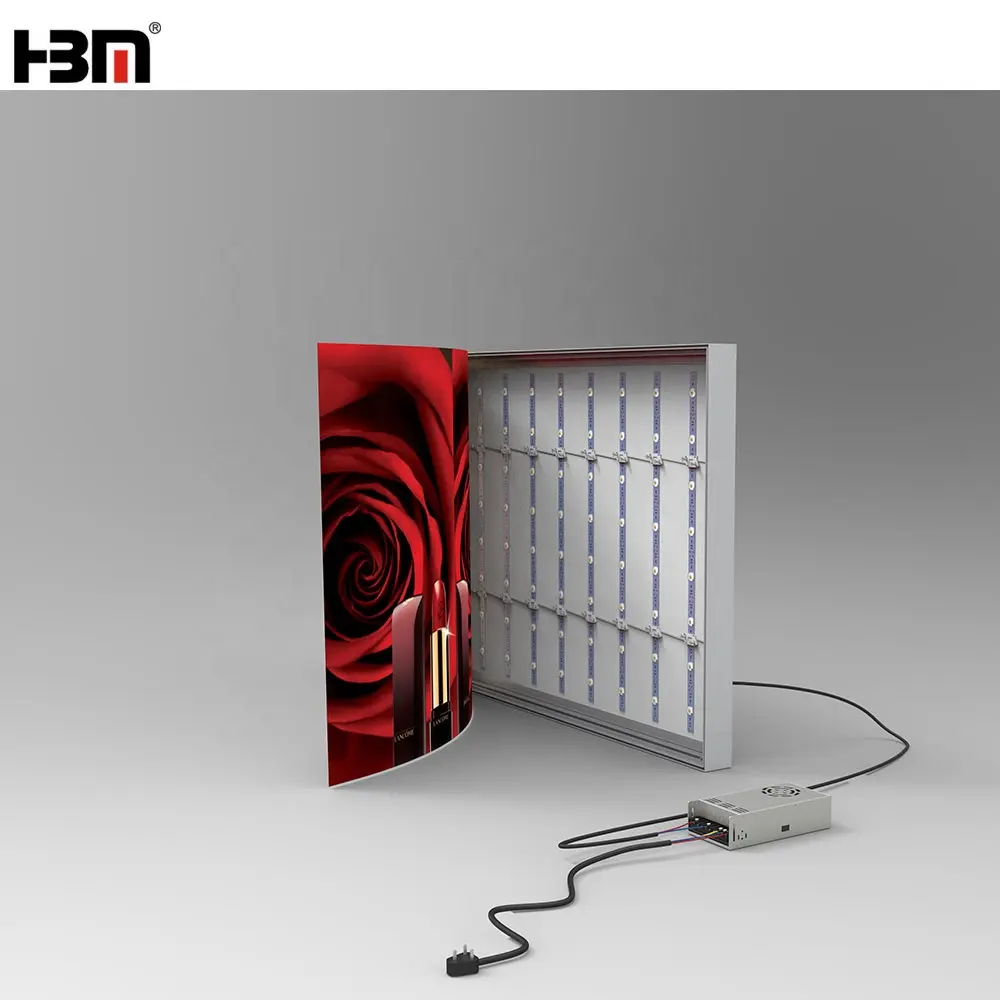 Caja De Luz กล่องโปสเตอร์ Led,นวัตกรรมใหม่สัญญาณไฟโฆษณาตลาดโฆษณา Lightboard