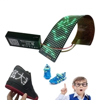 Mini écran LED portable, flexible, souple, prend en charge l'affichage d'animations, de texte et d'images pour sac à dos, chapeau, chaussures