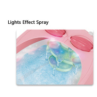Ensemble cadeau de spa en plastique pour filles, salon de manucure, jouets sensoriels, accessoires de spa pour les pieds, kit avec baignoire pour les pieds scintillante
