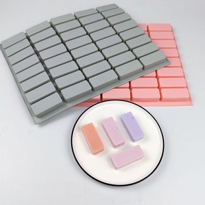 Bán Buôn 40-Khoang Hình Chữ Nhật Silicone Ice Cube Khối Khuôn Khay Cấp Thực Phẩm Bền Vững Cho DIY Bánh Bánh Gạo Và Ice - Product Image 2