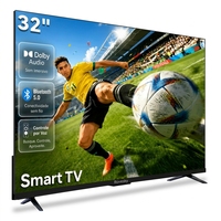Téléviseur intelligent R&E 32/43/55/65 pouces 4K UHD HDR Android pour hôtel avec WiFi pour montage mural/sur table LED ultra-plat sans cadre