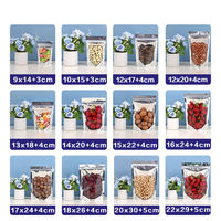 Sachet Mylar personnalisé en aluminium argenté, plat, anti-odeur, avec fenêtre transparente, de qualité alimentaire, à fond stable