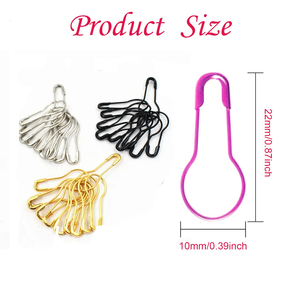 1000pcs/lot Colorful Knitting Crochet Locking Stitch Marker Hangtag Safety <b>Pins</b> DIY <b>Sewing</b> Tools Needle Clip Crafts Accessories - Product Image 3