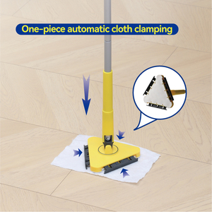 Tự Động Kích Thước Lớn Kẹp Vải Sàn Giấy Sàn Làm Sạch Ướt Và Khô Khăn Lau 360 Xoay Để Làm Sạch - Product Image 6