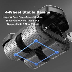 Roue abdominale portable avec rebond et coussinets de protection pour les coudes, idéale pour l'entraînement de base à domicile - Product Image 2