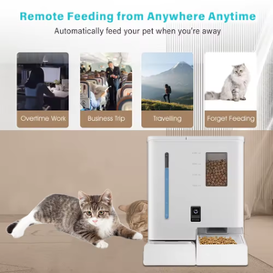 <span class=keywords><strong>Distributeur</strong></span> automatique d'<span class=keywords><strong>eau</strong></span> et de nourriture pour animaux de compagnie, tout-en-un, alimentation programmée par application, séparation sec-humide, pour chat, petit <span class=keywords><strong>chien</strong></span> - Product Image 2