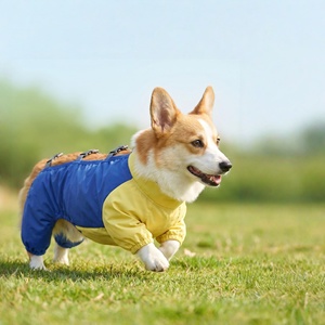 Impermeabile per Cani <span class=keywords><strong>a</strong></span> Quattro Zampe, Antipolvere e Antimacchia, Tuta per Animali Domestici, Abbigliamento per Passeggiate all'Aperto per Corgi, Bassotto e Cani <span class=keywords><strong>a</strong></span> Zampe Corte - Product Image 5