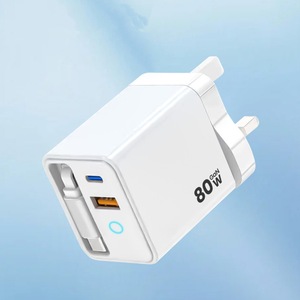 เครื่องชาร์จติดผนัง 80W พร้อมสายเคเบิล Type-C แบบยืดหดได้ รองรับการชาร์จเร็ว PD สำหรับโทรศัพท์ Apple Huawei Xiaomi - Product Image 3