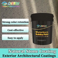 Revêtement en pierre naturelle, texture granit, ignifuge, Limejia, pour les murs des plateformes des gares, application facile par pulvérisation et séchage rapide