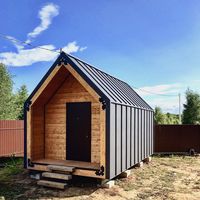 Maison conteneur préfabriquée en acier et bois, cabane de vacances, hôtel de villégiature, chalet