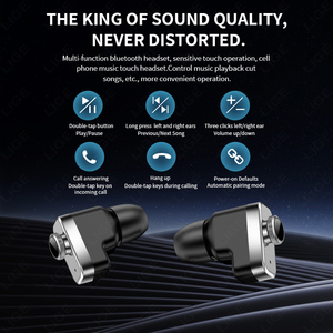 LIGE BW0721 TWS Fones De Ouvido Relógio Inteligente Dois-em-um Bússola Geomagnética Smartwatch com Fones De Ouvido Music <span class=keywords><strong>Player</strong></span> Fone De Ouvido Android IOS - Product Image 5