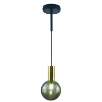 Lampe suspendue en verre de style chinois moderne, luminaire décoratif simple nordique, lustre rond à LED, luminaire suspendu au plafond