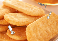 Biscuits croustillants Senbei pour enfants, en-cas pour enfants, craquelins de riz coréens, vente en gros, meilleur prix