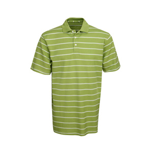 Polo de voyage pour homme, fabriqué à partir d'un mélange de 60% coton et 40% polyester, avec une finition infroissable et un design pliable. - Product Image 1