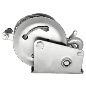 Nuevo Mini Guincho Manual para <span class=keywords><strong>Remolque</strong></span> de <span class=keywords><strong>Barco</strong></span> 1200LBS con Correa de 10M, Relación de Engranajes 4:1, Piezas para Semirremolque - Product Image 3