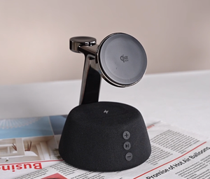 KUANGXIANG New China Gadgets Consumer Electronics 25W with Qi2 Standard Wireless Charging Speaker with Bedside Warm LED, Stand