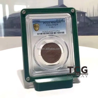 Boîte de protection pour pièces de monnaie classées en acrylique personnalisée TCG, boîte de présentation pour pièces commémoratives, boîte de protection pour collection de pièces anciennes en euros