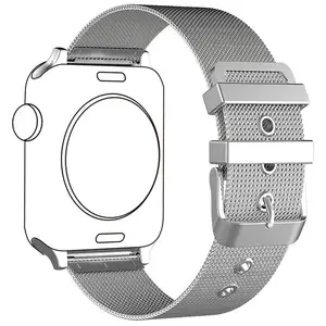 נירוסטה מתכת שעון להקת עבור iWatch סדרת 8 7 6 5 4 רצועת צמיד עבור אפל שעון נירוסטה להקות 42mm 44mm