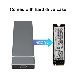 Ssd Behuizing Externe Ssd Harde Schijven Draagbare Mobiele Effen Drive Met 2Tb Ssd Voor Laptops Desktop Telefoon